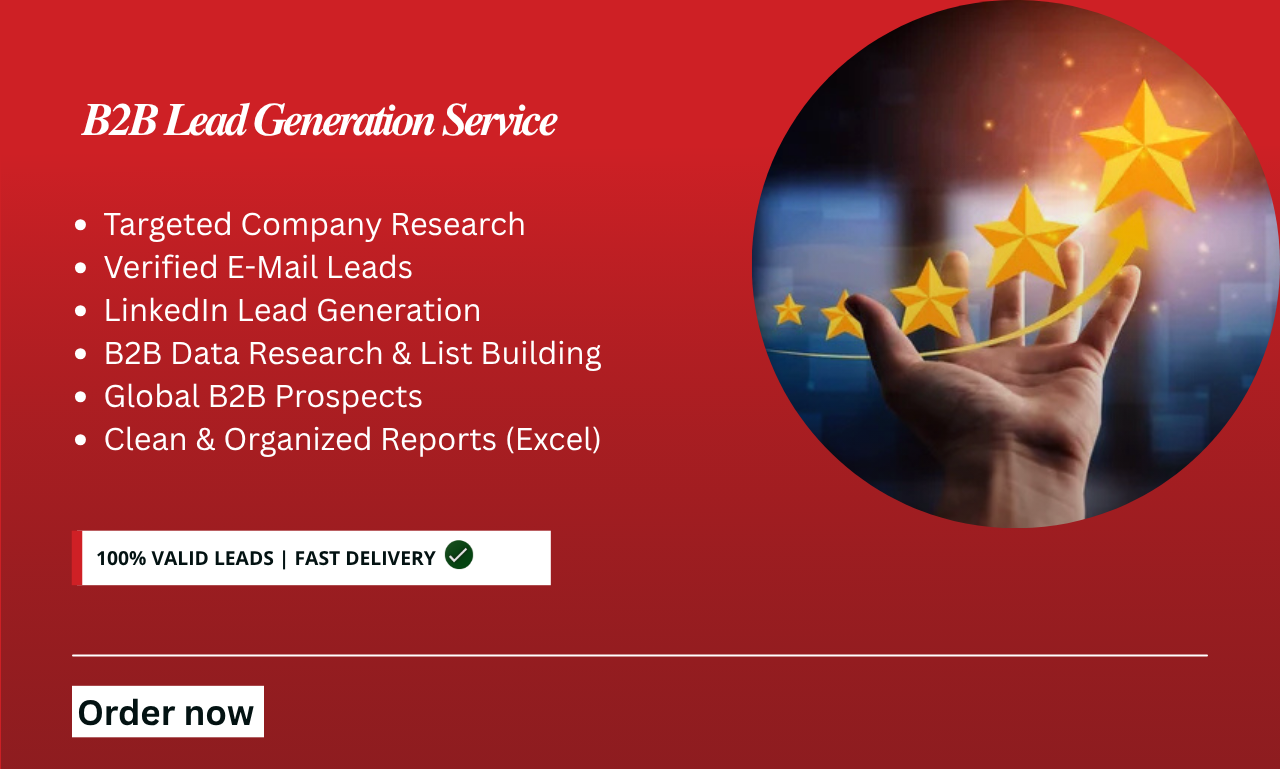 Provide targeted B2B lead generation and verified ema...