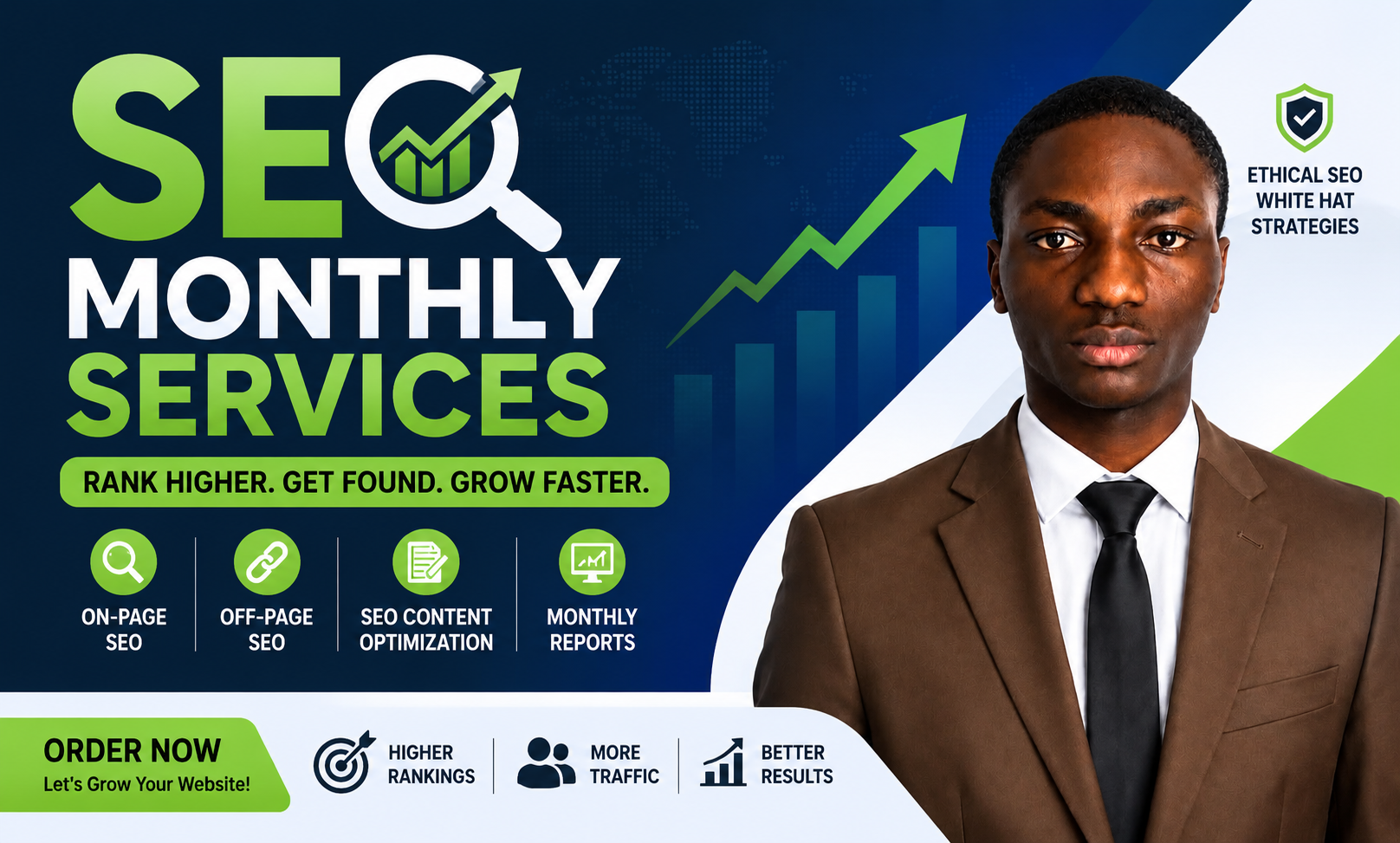 provide monthly seo service to rank your website on g...