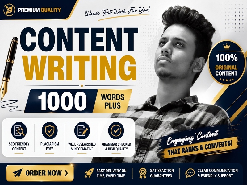 I will write SEO friendly 1000+ words premium content writing article