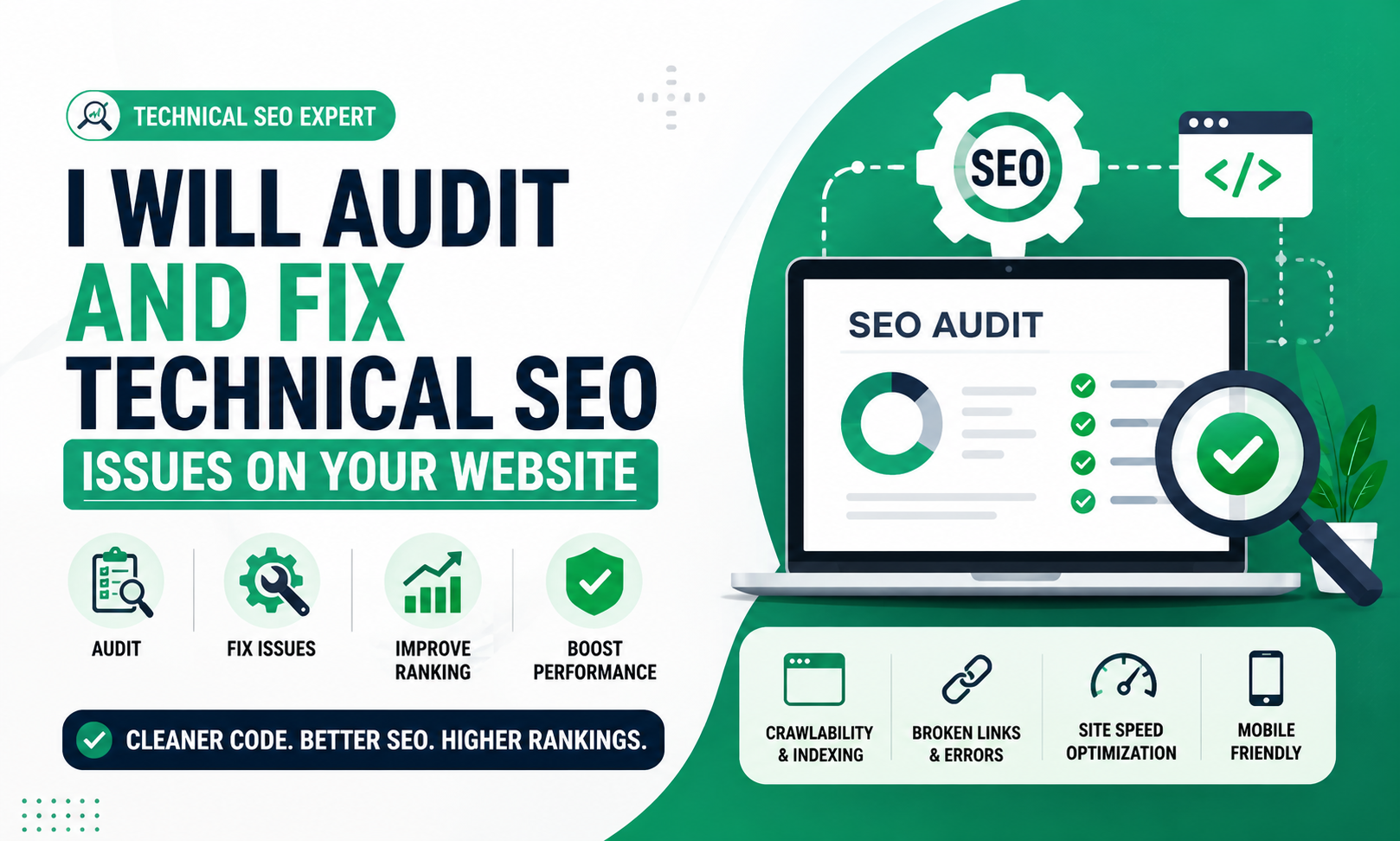 I will audit and fix technical SEO issues on your web...