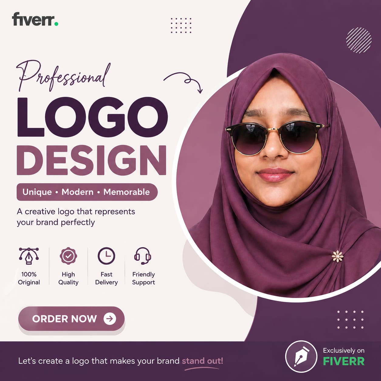 I will design a modern professional logo and brand id...