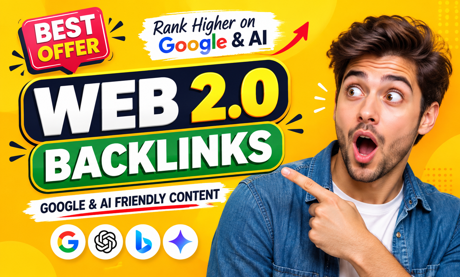 Get Powerful High Authority Web 2.0 Backlinks with Unique Google & AI Search-Friendly Content