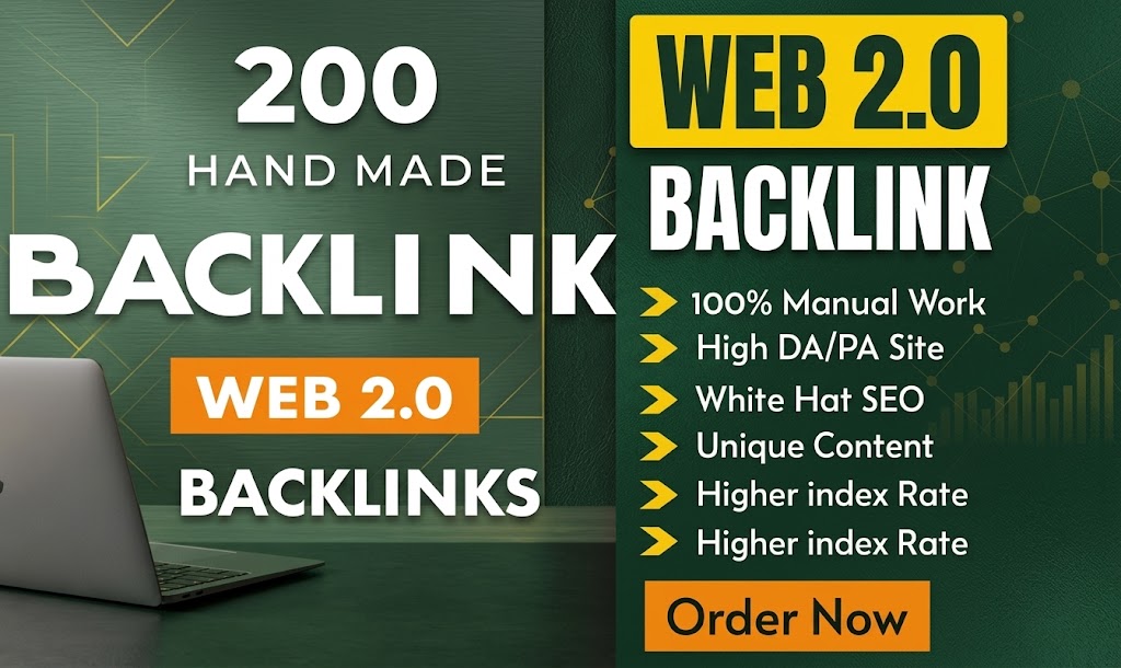 I Will Provide 200 High-Quality Web 2.0 Backlinks for Better Rankings 