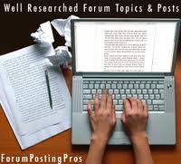 I will create 100 forum posts on your forum 