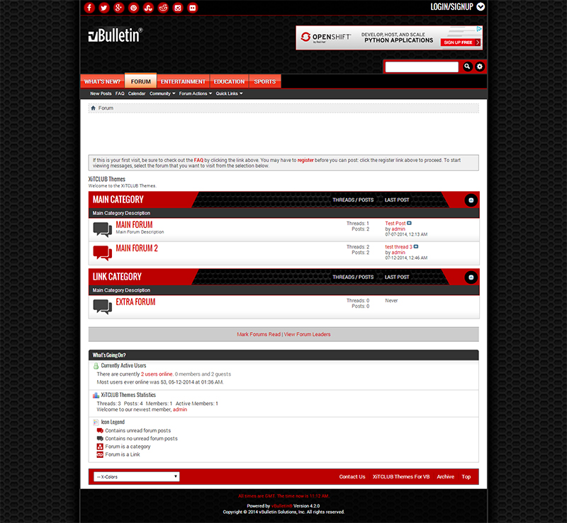 X-Colors - Premium vBulletin Skin