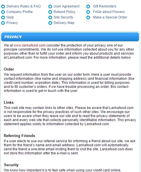 I write a privacy policy, return policy and terms & conditions for your website