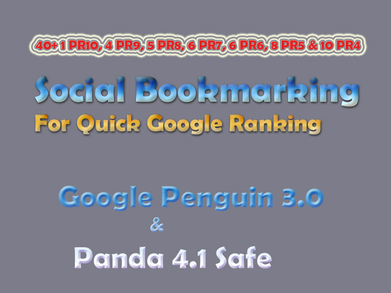 100 Dofollow Social Bookmarking DA100 to DA20 -3x - Buy 3 Get 4