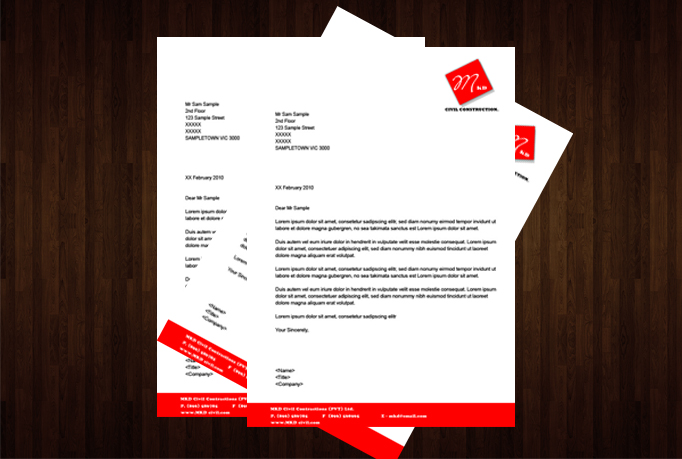 I will letter Head design