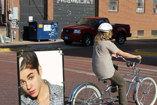 I will put photo or logo on 35 BILLBOARDS city poster...