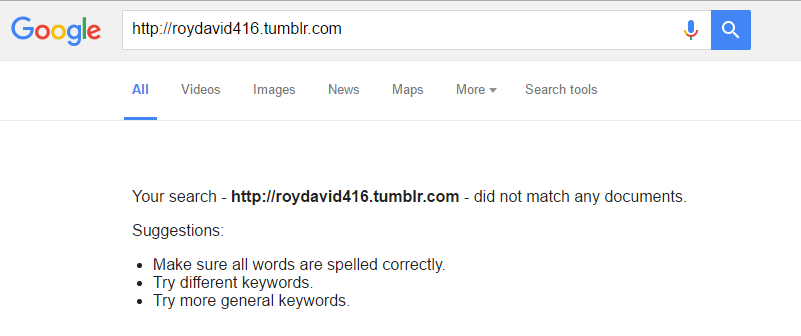 Get index Your Tumblr Blog on Google Quickly