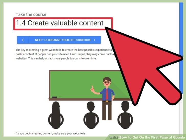 Ways to get In the First Webpage of Google