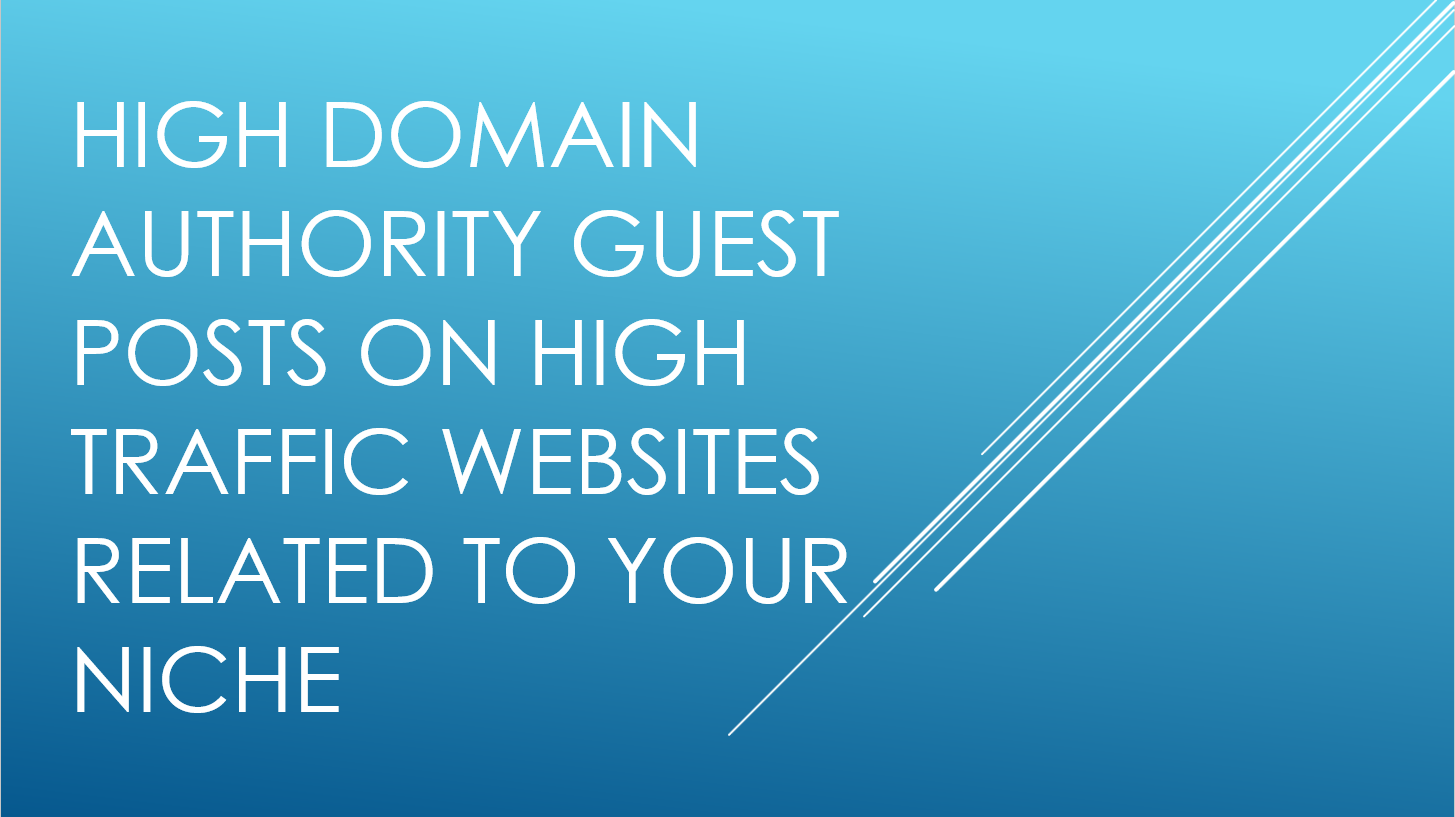 Create a DA20-29 guest post backlink for your website