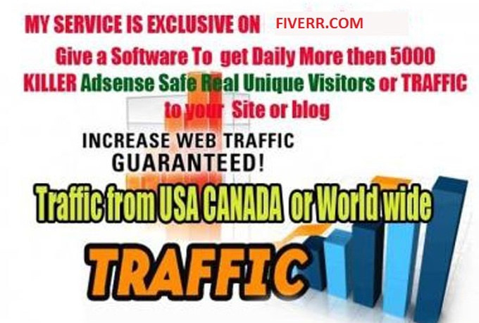 I Will send 2 software to get daily 30000 Real TRAFFI...