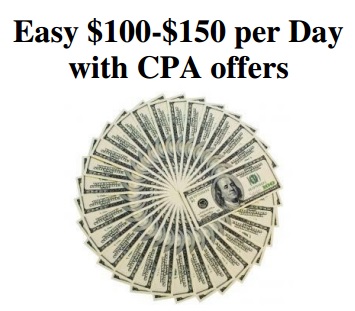 Earn 100/ Day Easily With CPA