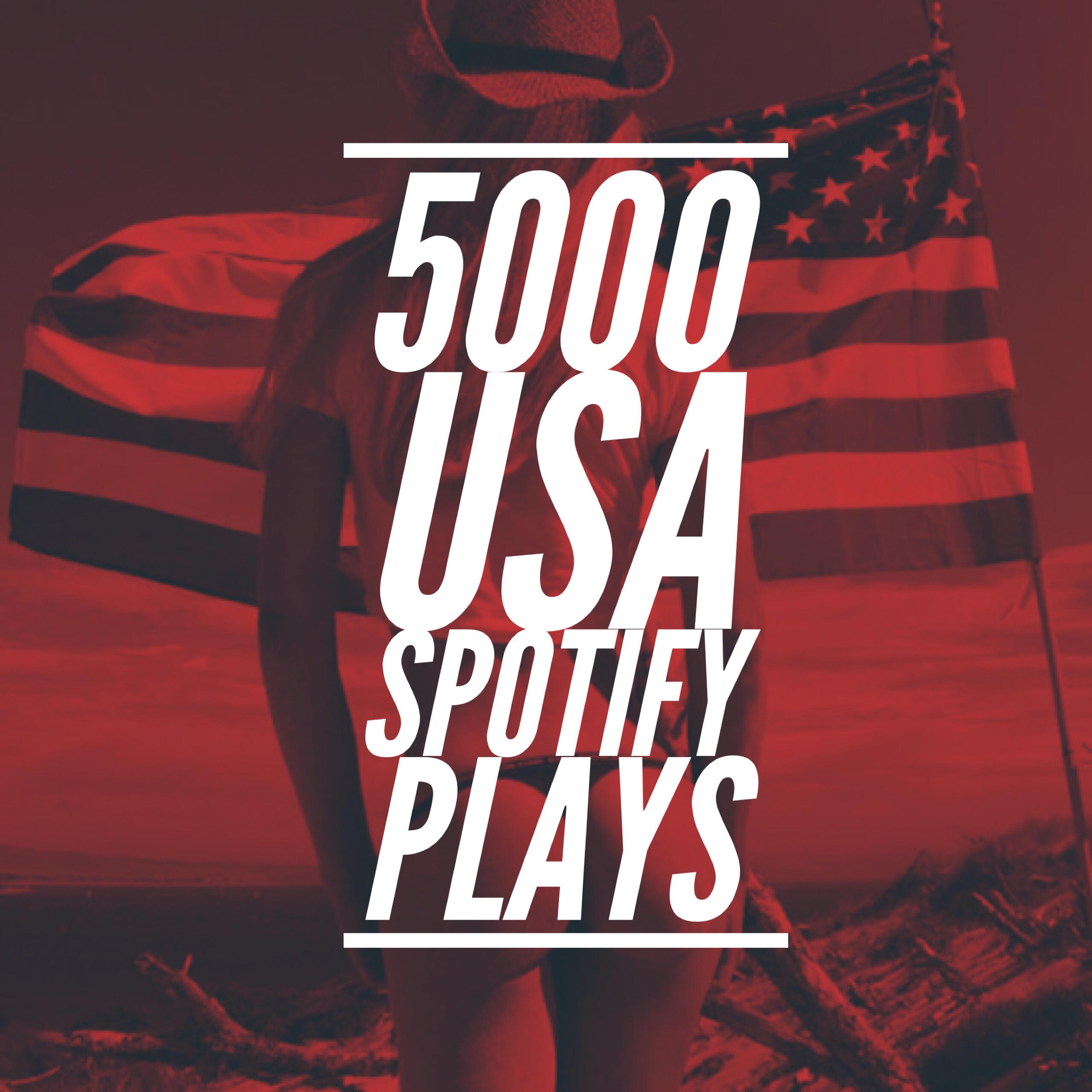 5000 USA Spotify Plays