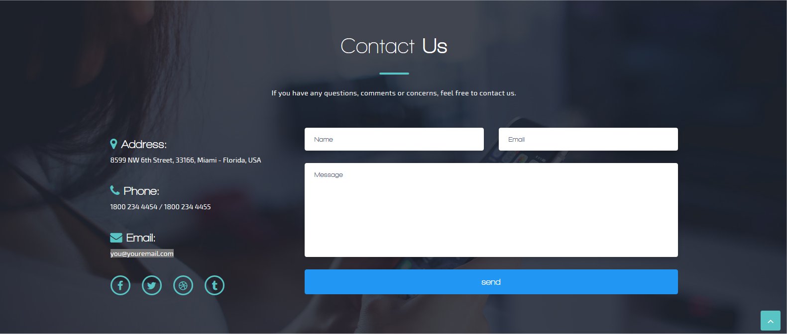 Professional HTML Landing Page