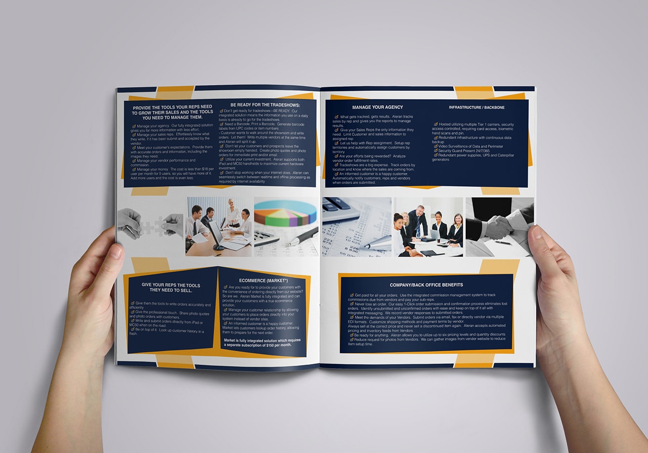 Design professional and eye catching print ready bio-fold brochure 