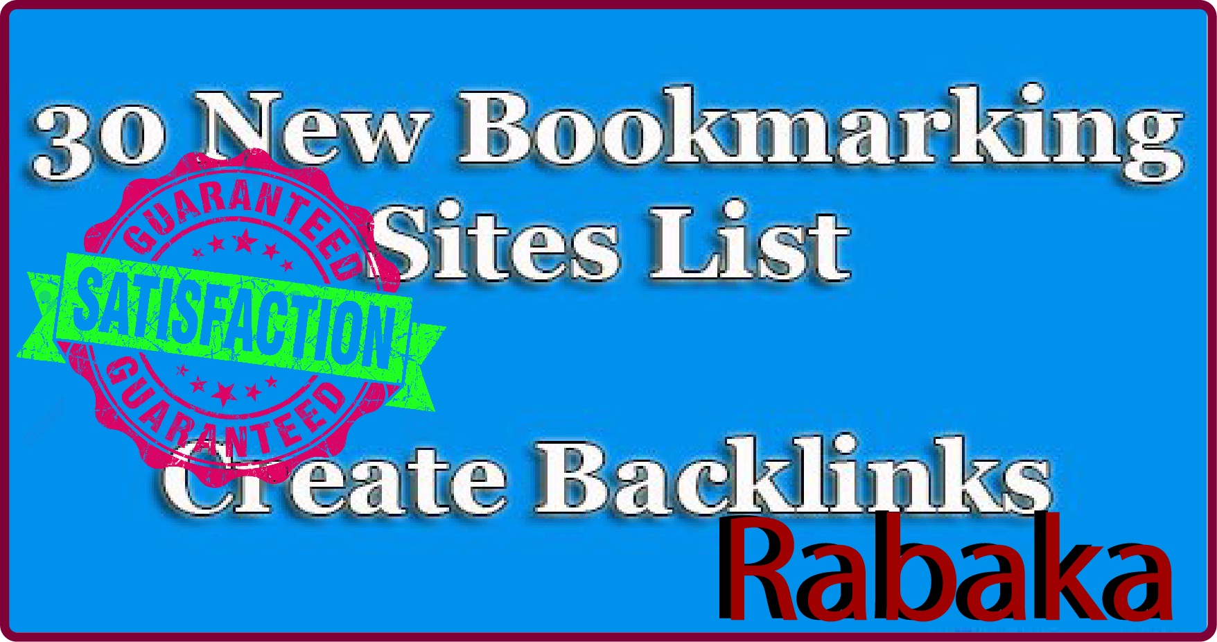 30 bast social bookmarking manually your website guarantee