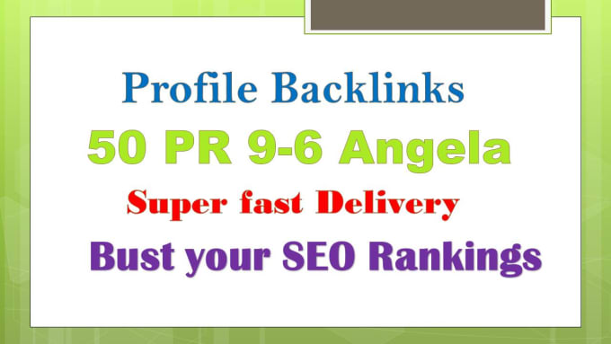 Manually Create 50 Angela Paul High PR Profile Back L...