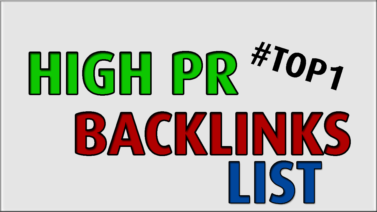 HIGH PR WEBSITE Profile LIST 160+ PLACE