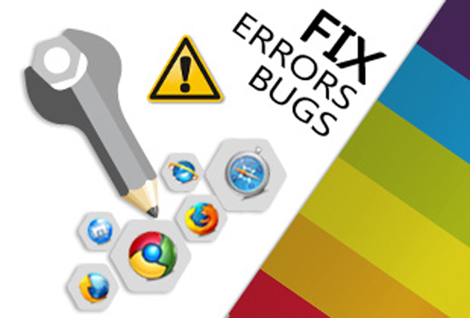 Fix any issue related html, css, js, jquery, php,...