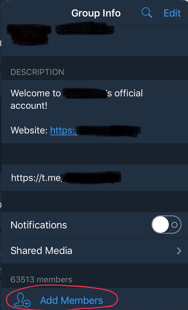 Invite 1000 targeted real people to you Telegram chat