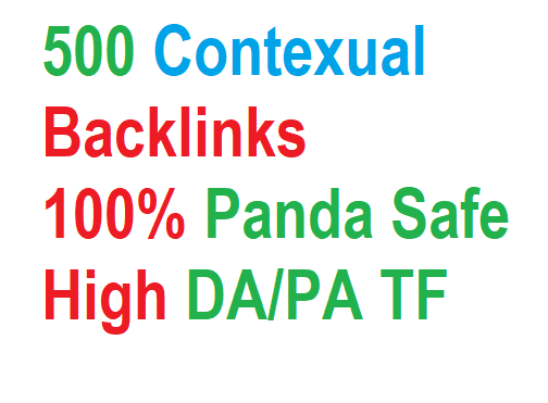 500 Contextual Backlinks On High PR And High Da Sites...
