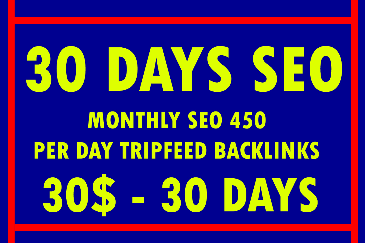 30 Days SEO Pakages With 500 Manual Backlinks