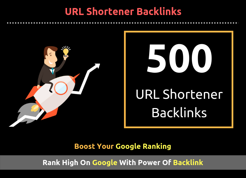 500 High Quality URL Shortener Backlinks