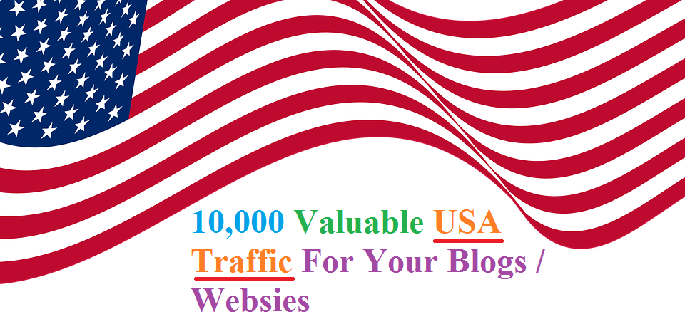 10,000 Valuable USA Traffic For Your Blogs / Websites 