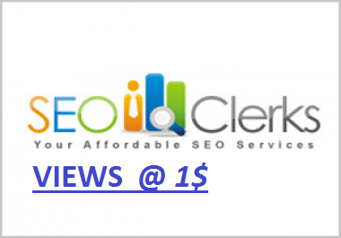4000+ SEOCLERKS VIEWS TO YOUR SERVICE JUST