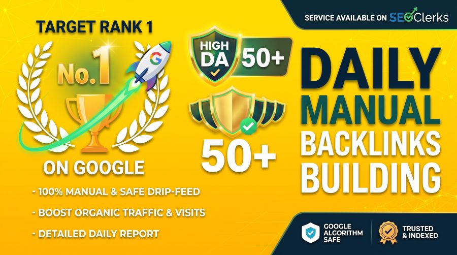 Daily Manual DA50+ High Authority Backlinks for Powerful SEO Growth