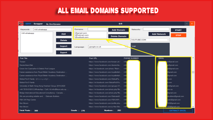 all Scraper - Scrape emails and phone numbers Data Extractor 