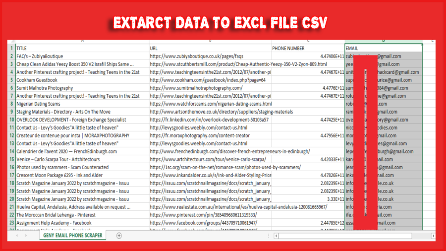 all Scraper - Scrape emails and phone numbers Data Extractor 