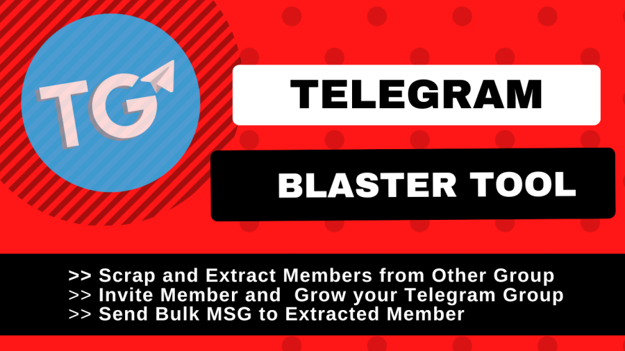 Telegram Blaster Bot- add users from any GR0UP and send message