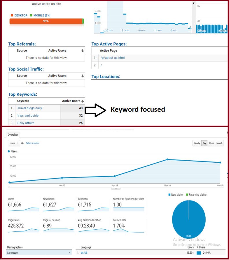 UK Website Traffic or USA Website Traffic for 30 days