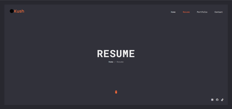 Create a personal portfolio website
