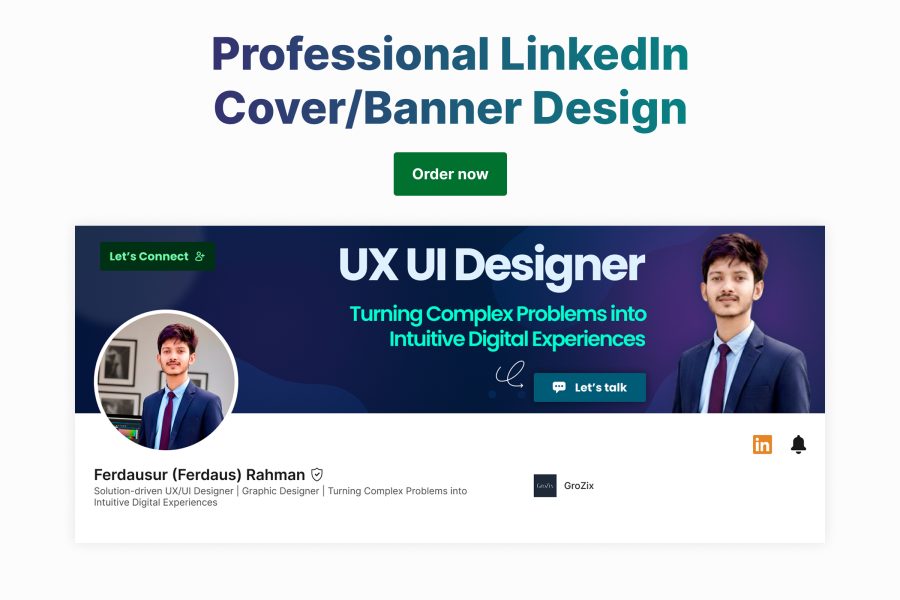 design a professional linkedin banner, social media cover