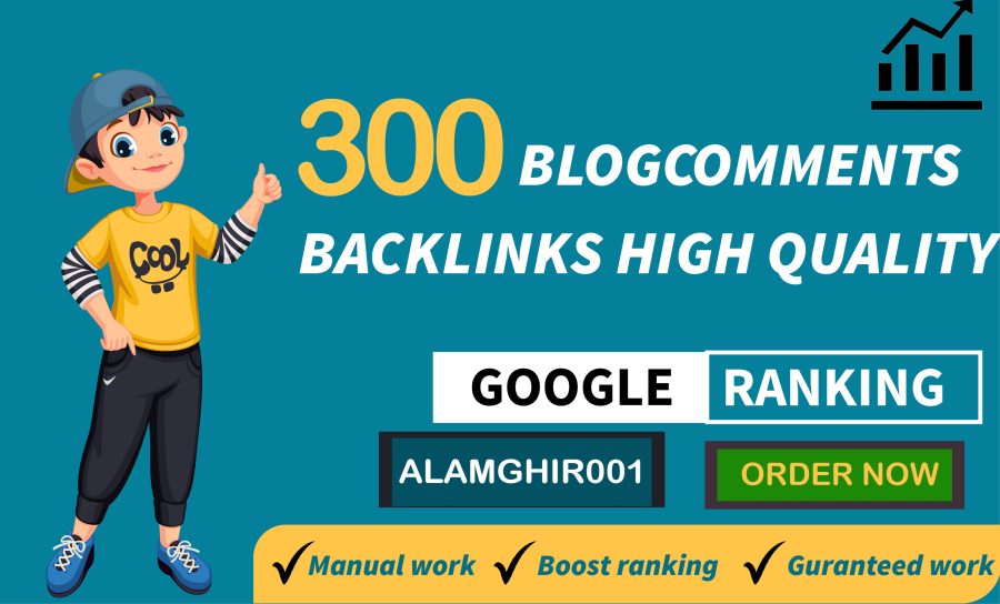 I will do 300 dofollow blogcomment high backlinks 