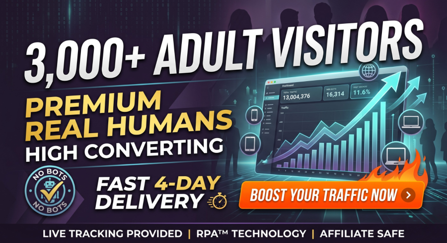 Adult Site Traffic 3,000+ Premium Real Visitors in Just 4 Days High-Converting