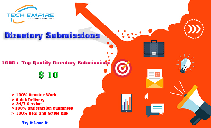 1000+ Genuine Directory Submissions upto PR9