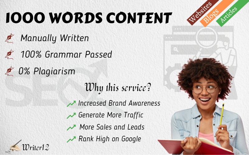 1000 Words High Quality Article For Websites