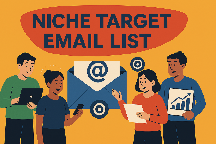 I will provide target city and target niche mail list