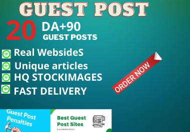 Write and Publish 10 Guest Posts Unique Content high authority website permanent backlinks 