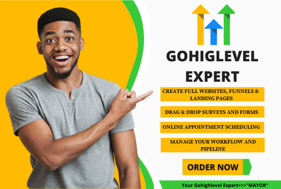 I will build gohighlevel sales funnel website automation and go high level landing page