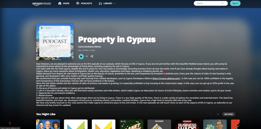 Backlinks from channel descriptions and podcast episodes