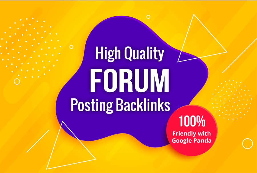 HQ 40 forum posting backlinks, link building