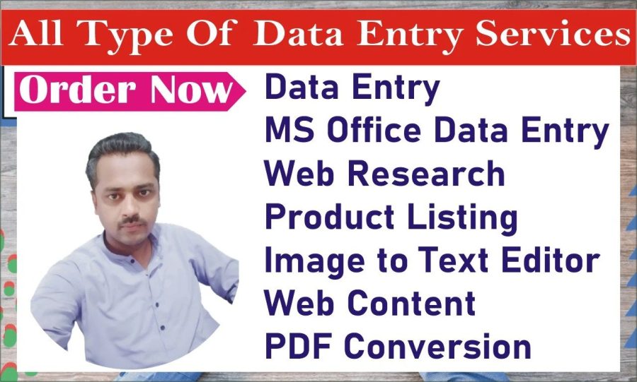 I will do accurate data entry and data research on urgent bases