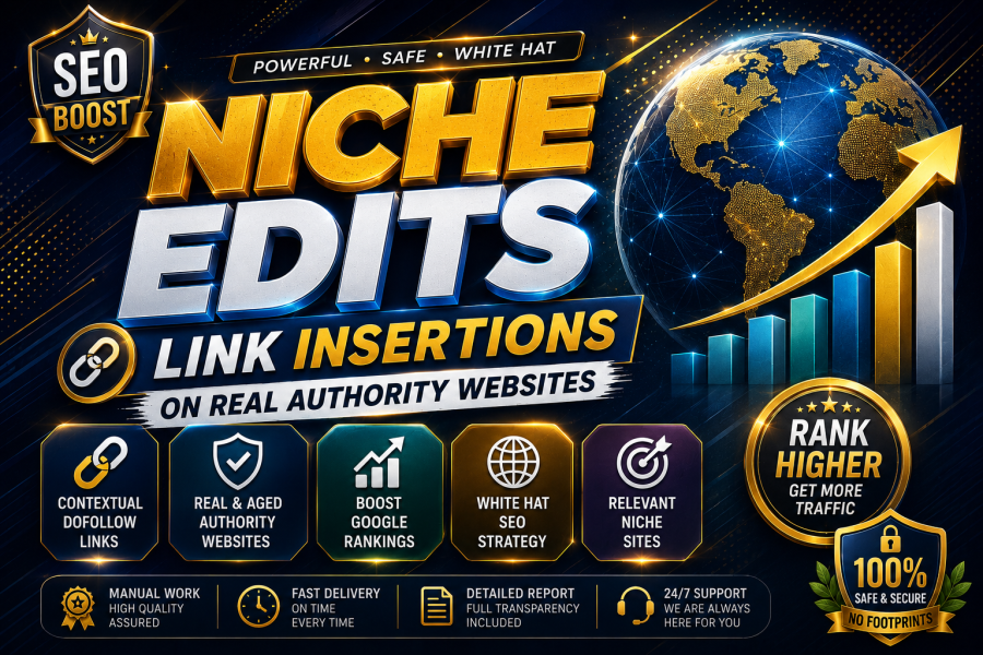 Get 6 Premium link insertion, curated links, and niche edits through SEO backlinks.