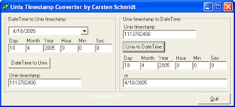 Unix Timestamp Converter Tool simple HTML Code